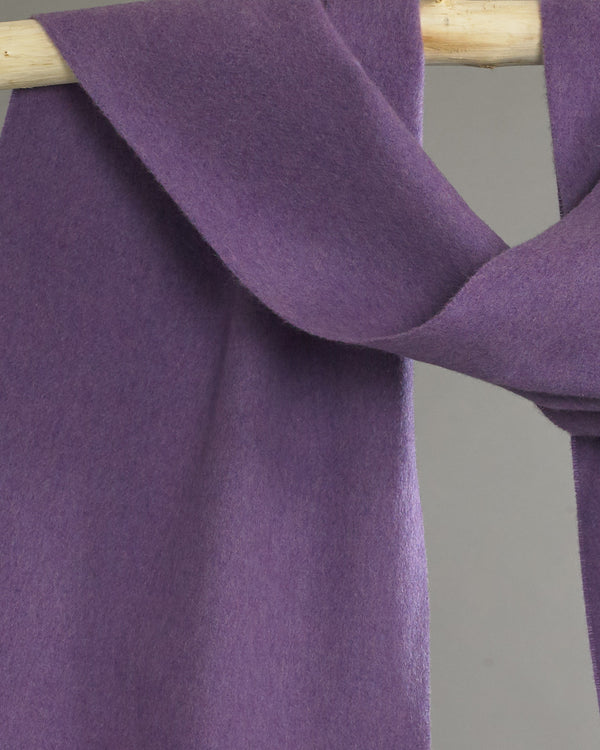 Crocus Purple Wide Cashmere Scarf