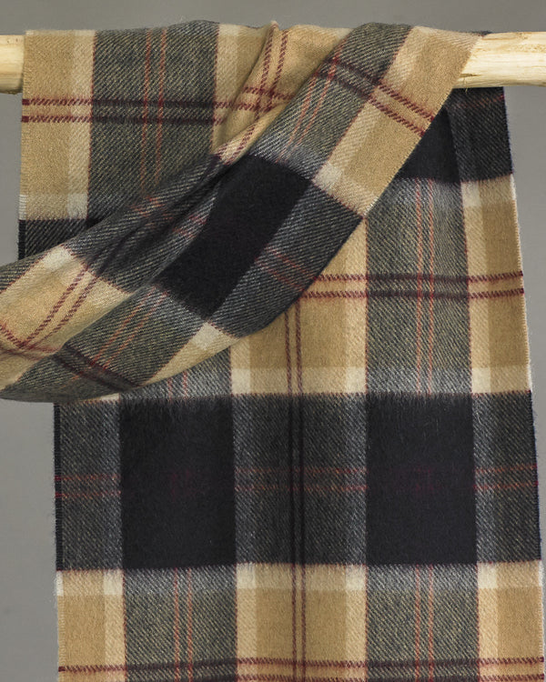 Camel Bannockbane Wide Cashmere Scarf