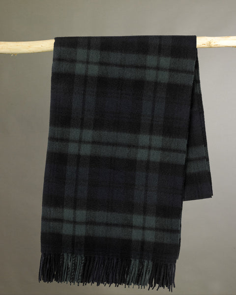 Glen Isla | Black Watch Cashmere Stole | Made in Scotland