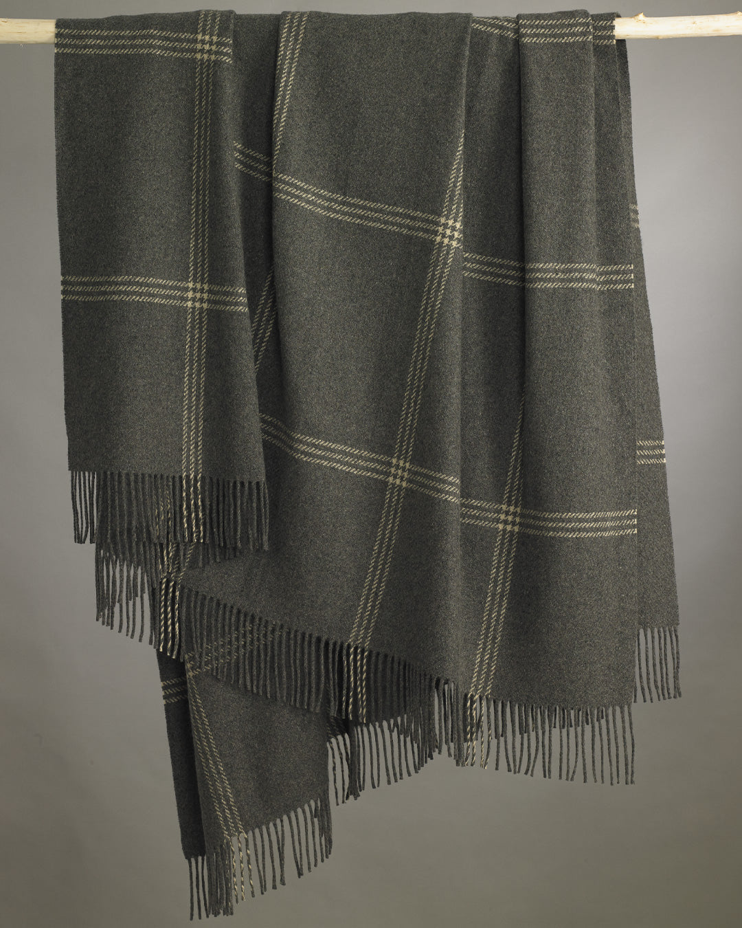 Edrom Lambswool Blanket Grey