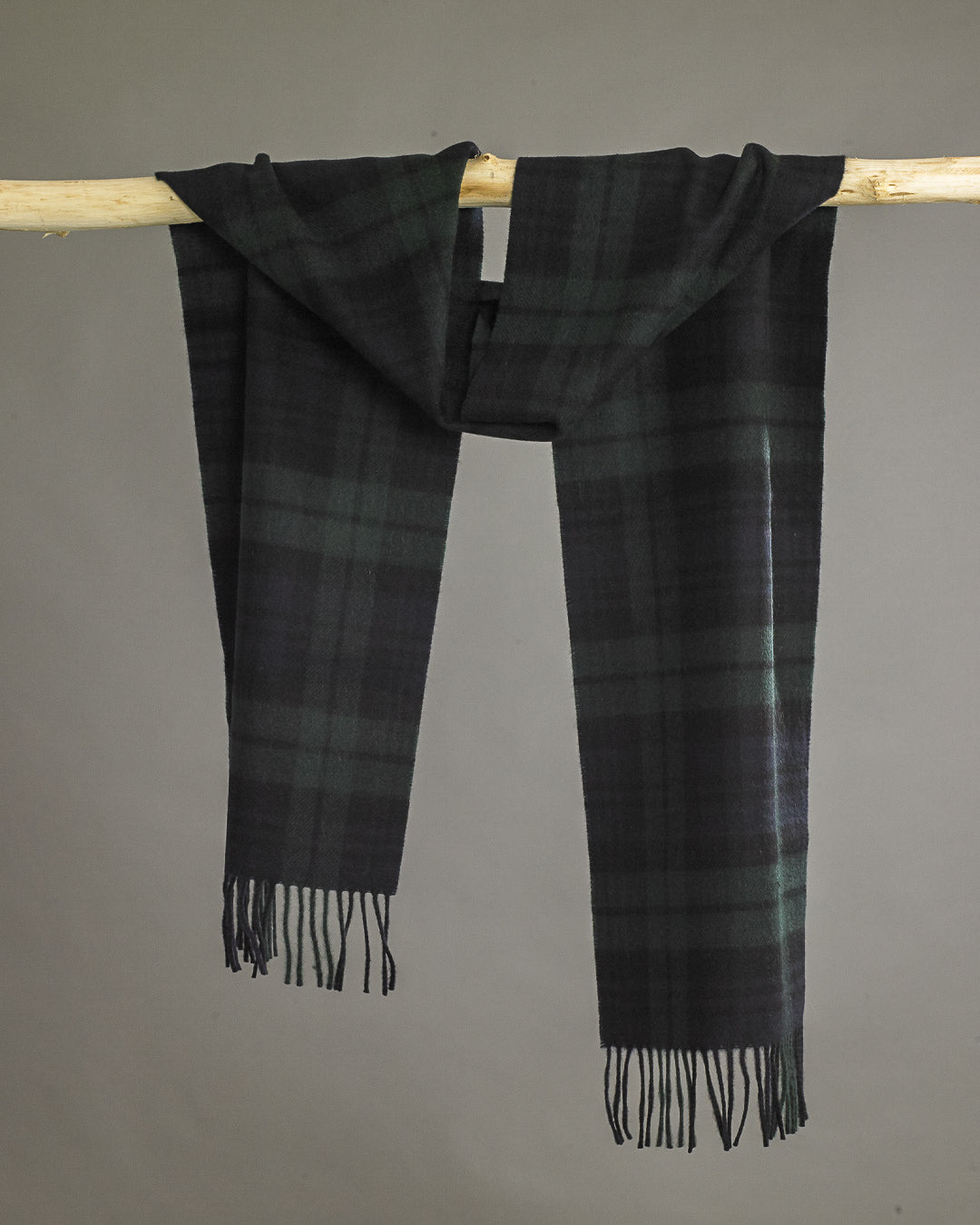 Black Watch Tartan Cashmere Scarf