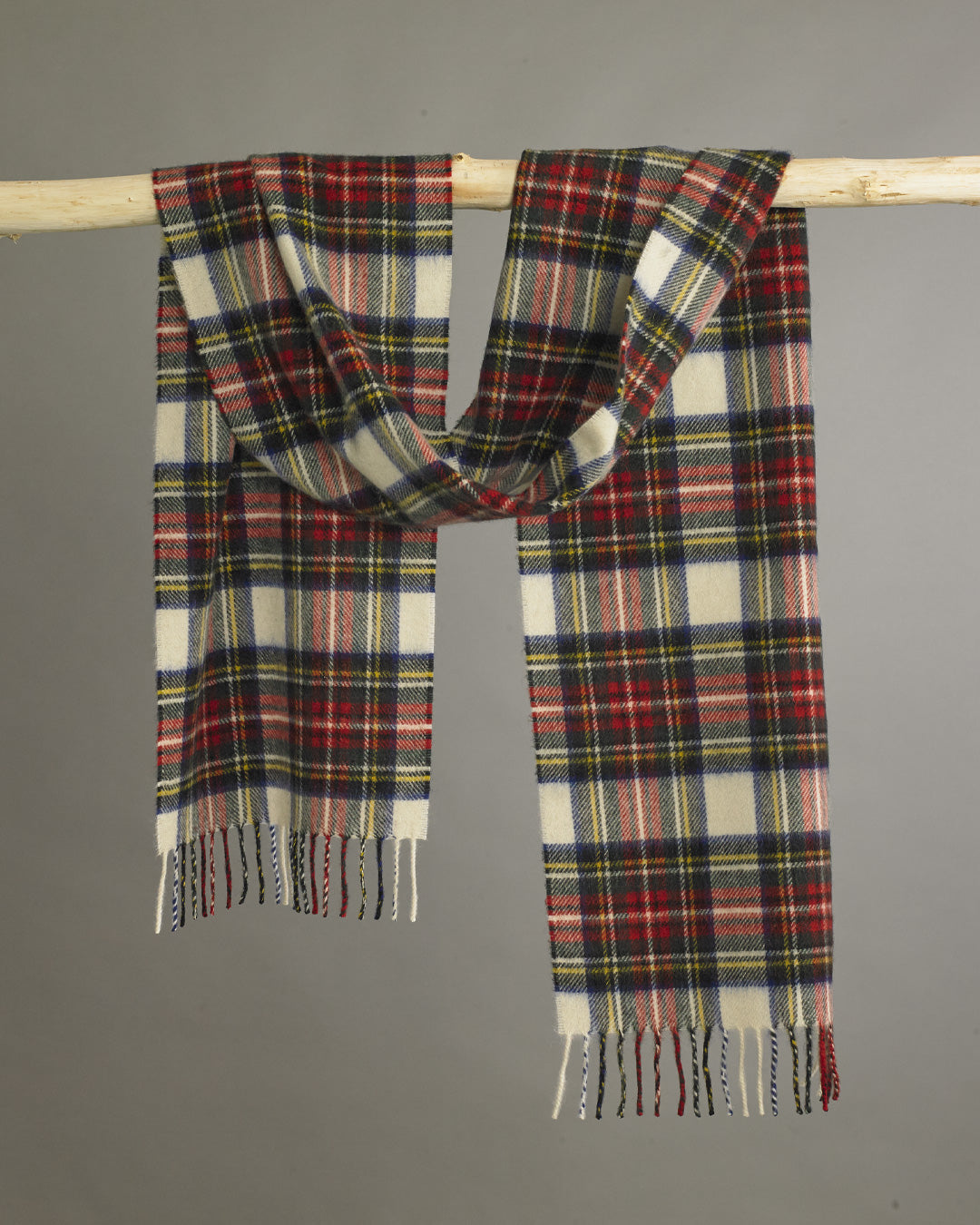 Dress Stewart Tartan Cashmere Scarf Red