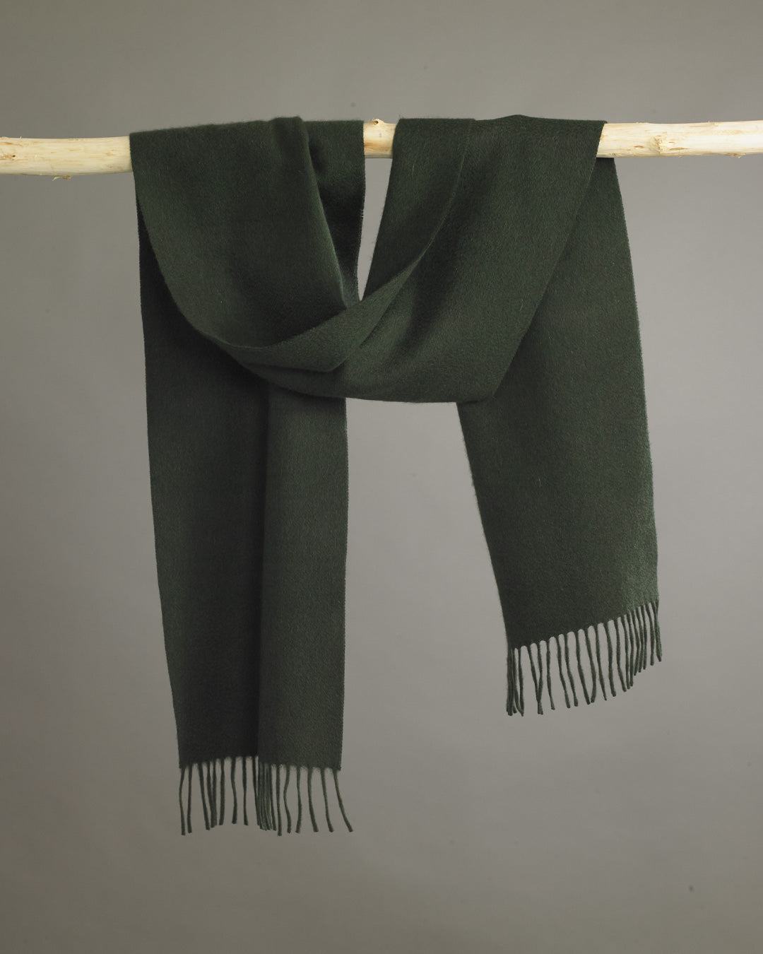 Bottle Green Cashmere Scarf