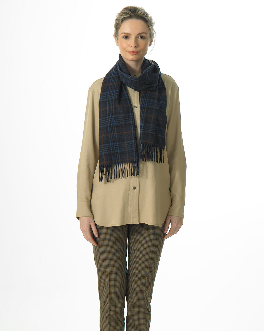 Joshua Ellis Outlet - Luxury Check Scarf