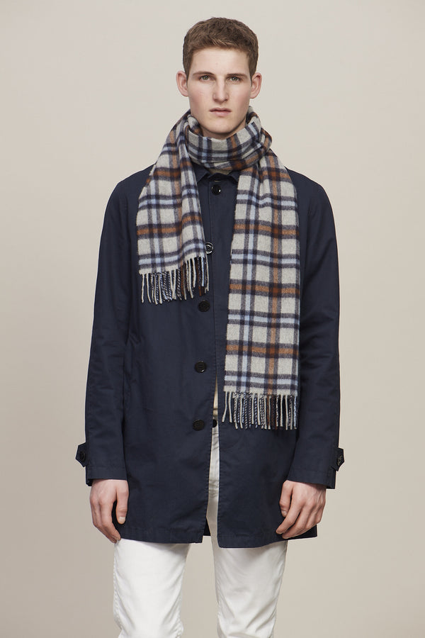 Joshua Ellis - Modern Tartan & Plaid Cashmere Scarf Saltaire