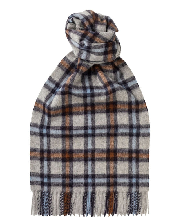 Joshua Ellis - Modern Tartan & Plaid Cashmere Scarf Saltaire