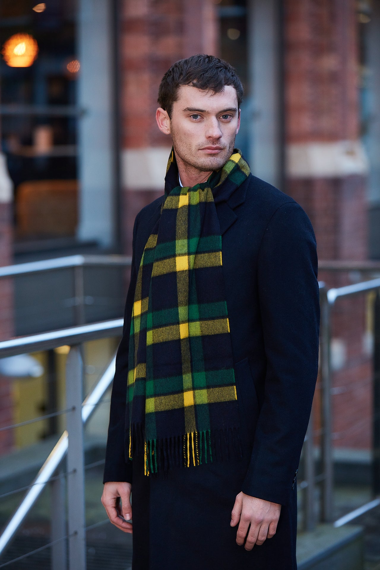 Joshua Ellis - Modern Tartan & Plaid Cashmere Scarf Haworth