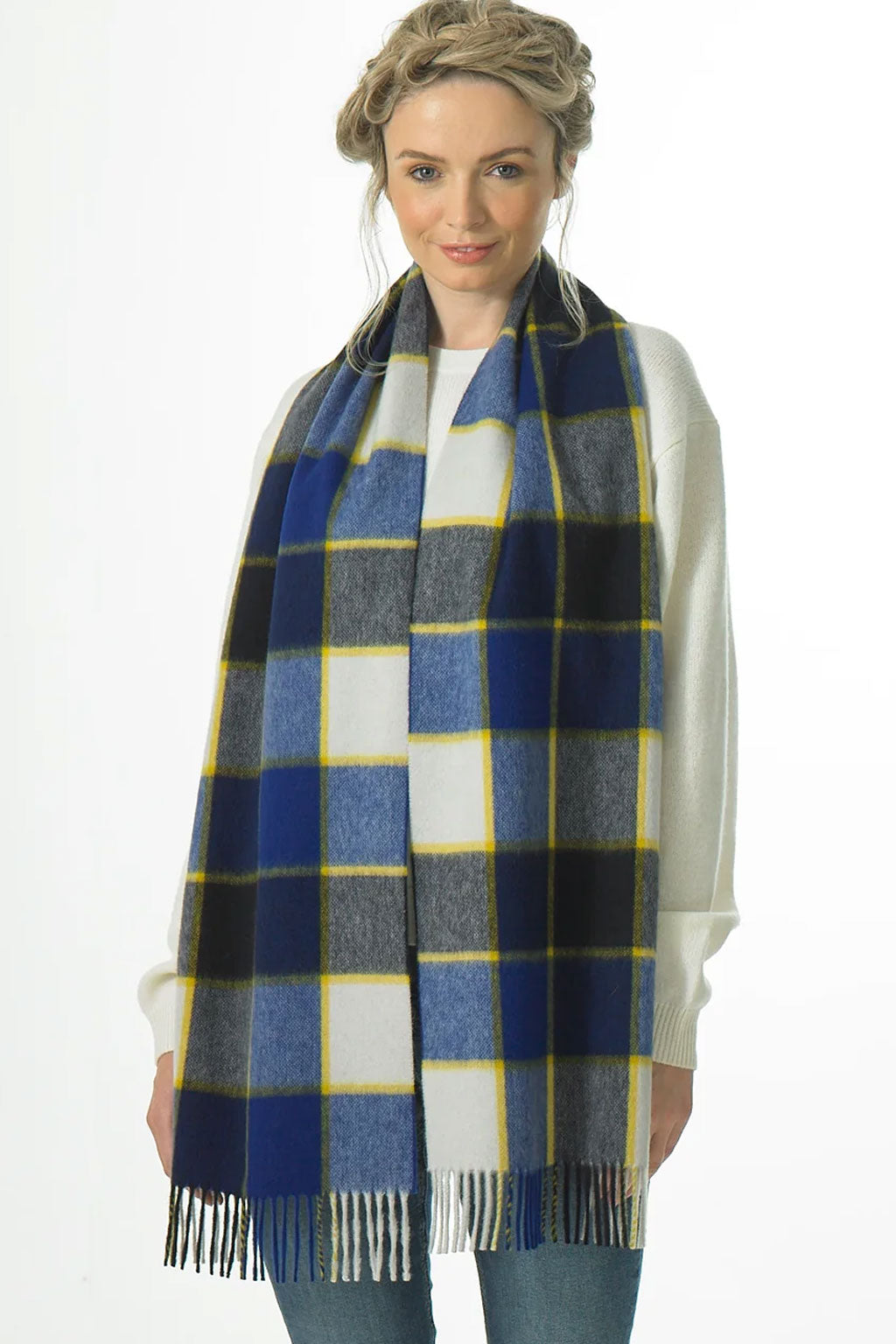Joshua Ellis - Modern Tartan & Plaid Cashmere Scarf Killburn