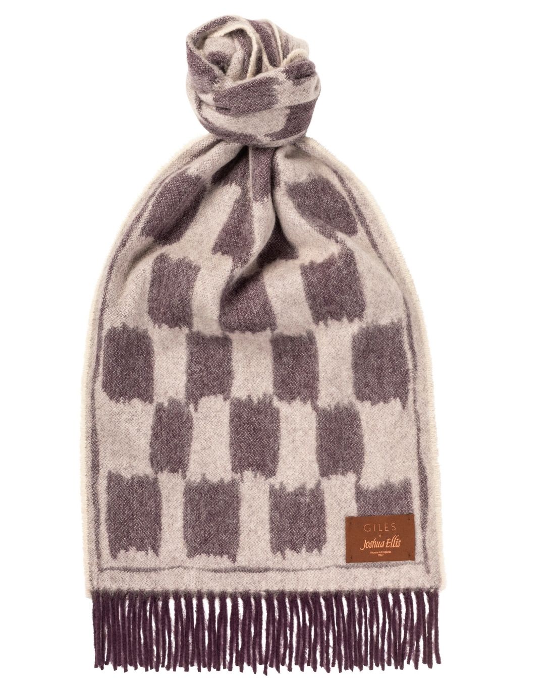 Joshua Ellis - Tudor Wall Cashmere Scarf Peppercorn