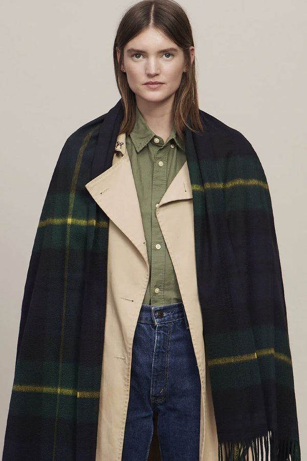 Joshua Ellis Green Classic Dress Gordon Cashmere Stole
