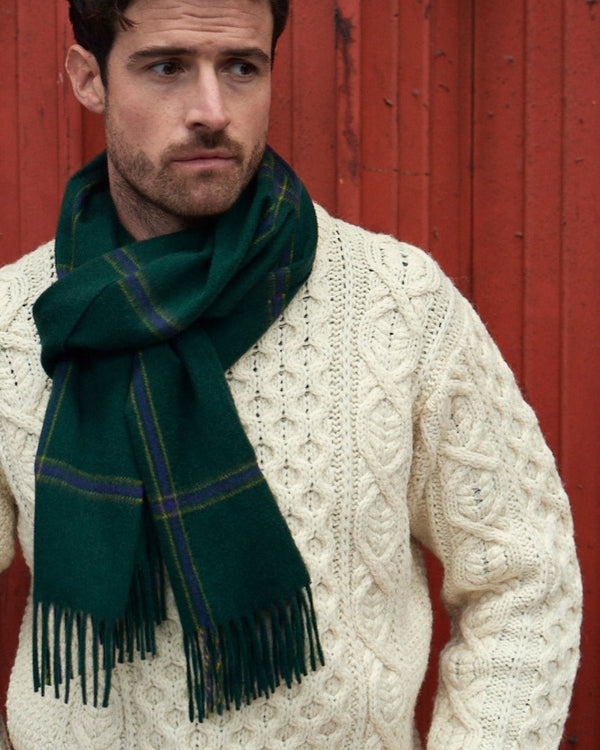 Joshua Ellis Outlet - Green Cashmere Scarf