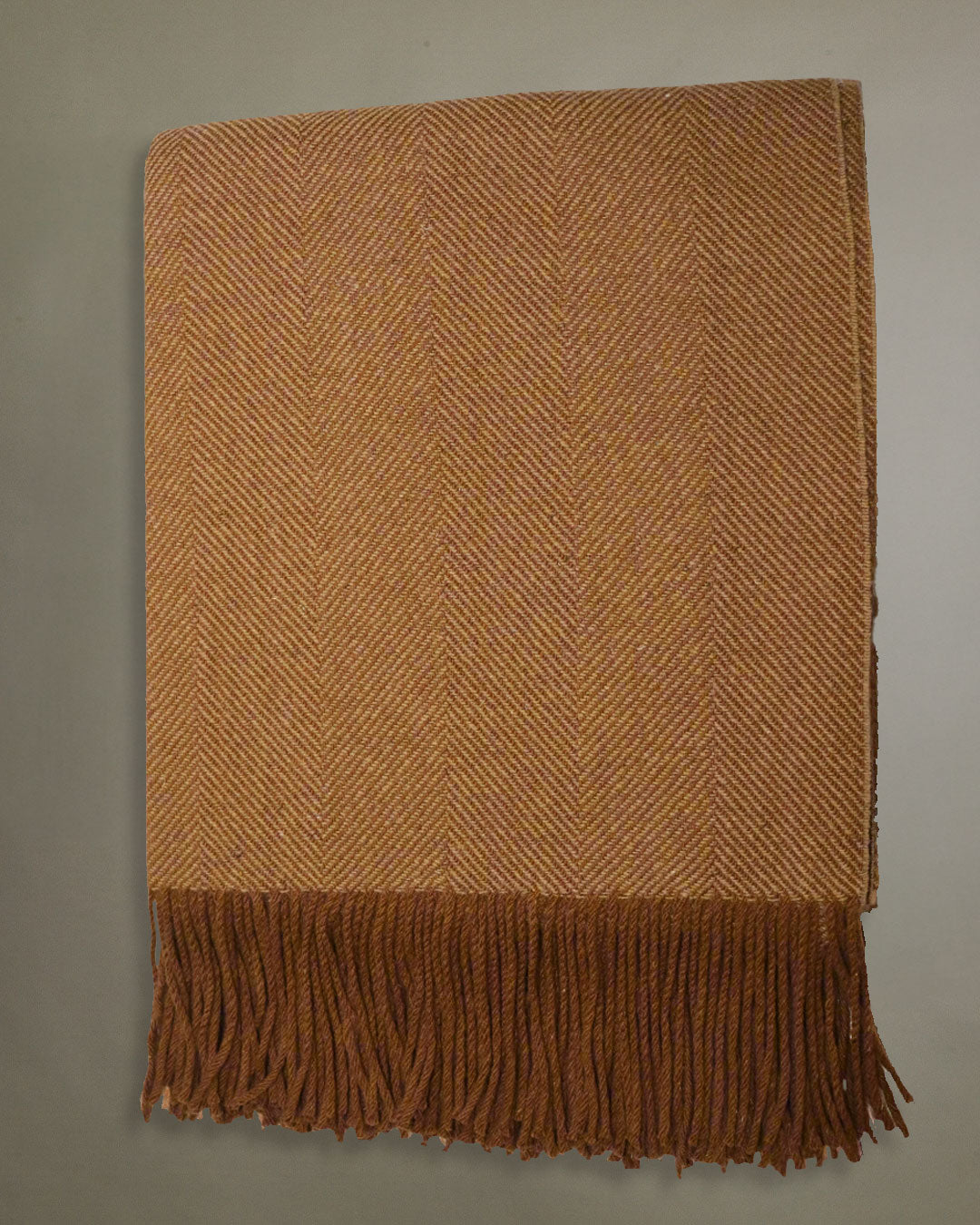 Lanton Lambswool Blanket Gold