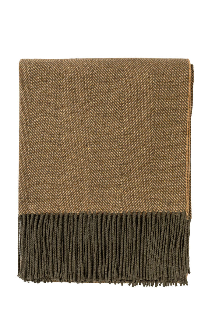 Roxburgh Lambswool Blanket Khaki