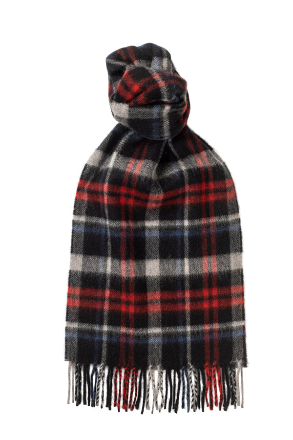 Blanket Check Red Cashmere Scarf product image