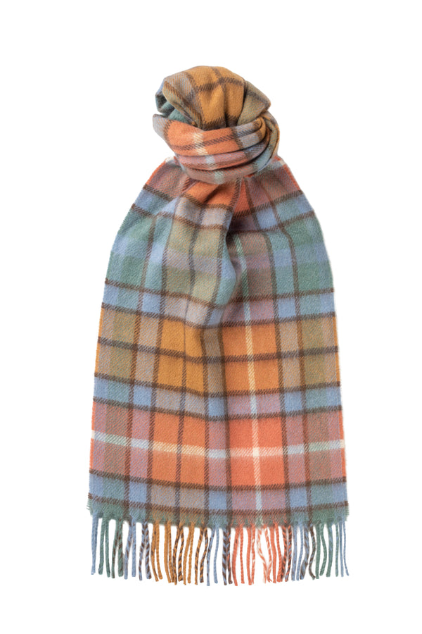 Muted Ancient Buchanan Tartan Cashmere Scarf product image