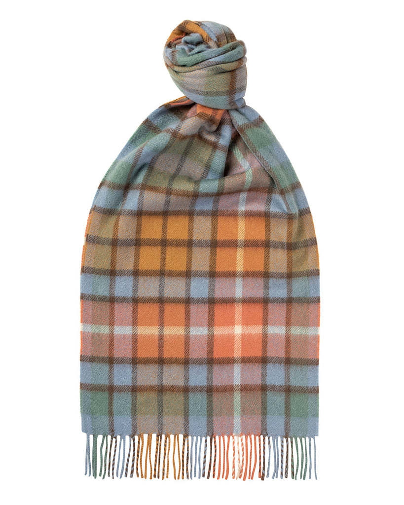 Antique Buchannan Wide Cashmere Scarf