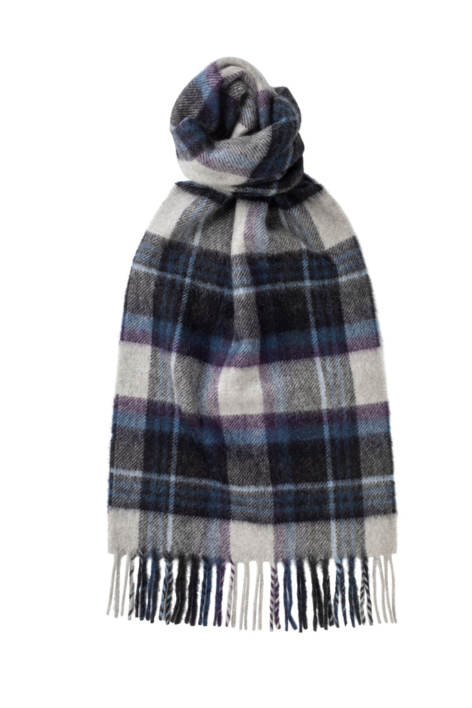 Field Check Navy Cashmere Scarf product image